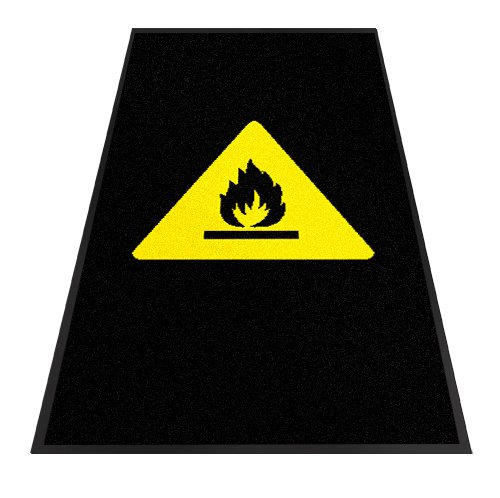 Andersen 2120380 Nylon Fibre Interior Classic Impressions Floor Mat with Safety Logo Mat, Nitrile Rubber Backing, 830 G/M2, Landscape, 85 x 150 cm