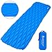 VENTURE 4TH Ultralight Air Sleeping Pad - Lightweight, Compact, Durable – Air Cell Technology for Added Stability and Comfort While Backpacking, Camping, and Traveling | Blue