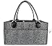 Baby Diaper Caddy Organizer - Portable Storage Nursery Tote with Adjustable Dividers and Faux Leather Handles - Perfect for Baby Storage and Kids Room or Travel in Car - Great