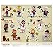 Wooden Peg Puzzle, Profession Theme - Learning Educational Pegged Puzzle for Toddler & Kids (10 pcs) Gleeporte