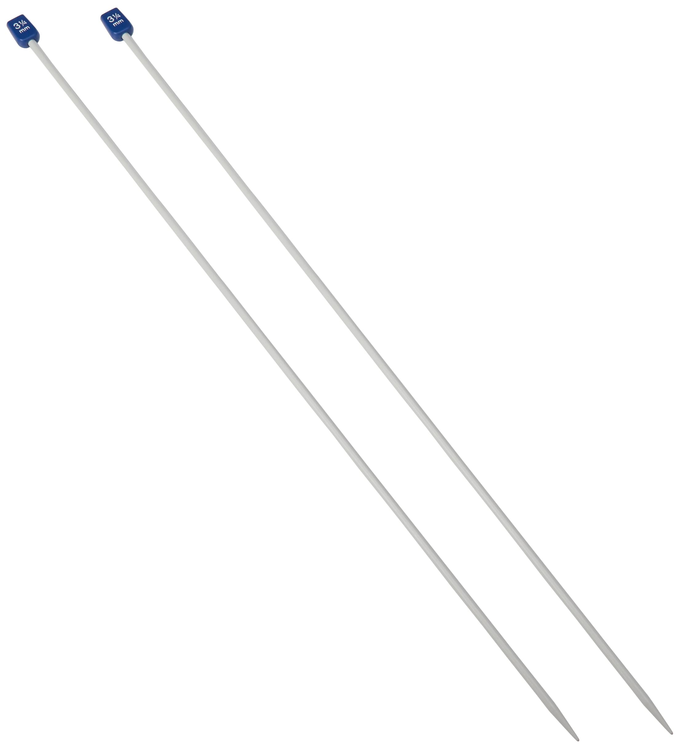 Korbond 180004 Single Point Needle Pair 3.25mm x 35cm– Aluminium – Ideal For A Multitude of Patterns and Projects-Jumpers, Socks, Blankets – Beginner To Expert-Smooth Knit, Metal