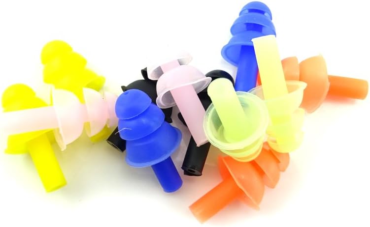 Honbay 6Pairs Reusable Silicone Swimming Earplugs Soft and Flexible Ear Plugs for Swimming, Learning, Hearing Protection, Concerts, Airplanes, Shooting, etc: Health & Personal Care