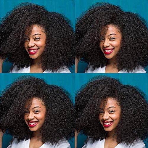 Kinky Curly Clip in Human Hair Extensions for Black Women Clip in Hair Extensions Natural Color 120g 7Pcs/ set clip ons kinky curly extension 20inch