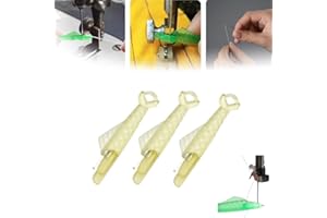 BUSYLIVE Sewing Machine Needle Threader,Sewing Machine Needle,DIY Needle Threaders,2024 New Quick Sewing Threader for Hand Upgraded Automatic Needle Threader Automatic Needle Threader (Yellow 3 pcs)