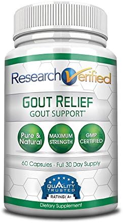 Research Verified Gout Relief - 1 Bottle (1 Month Supply)