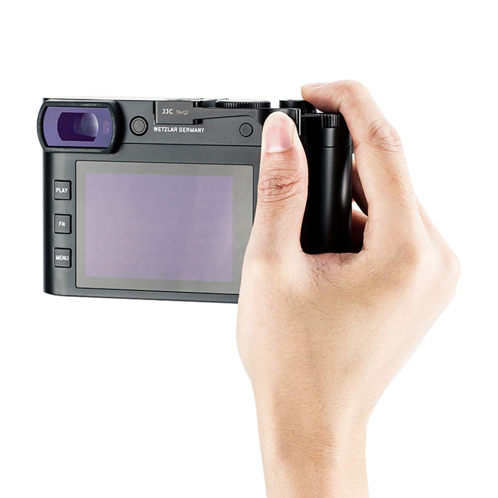 JJC Hot Shoe Thumb Up Grip for Leica Q2 DSLR Camera Hand Grip, Thumbs Up Grips Better Balance & Grip Convenience - Silver…