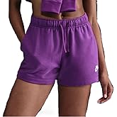 Nike Women's Club Fleece Mid Rise 3" Shorts (US, Alpha, X-Small, Regular, Regular, Bold Berry 505)