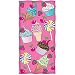 Sweet Treats Cupcake and Ice Cream Beach and Shower Towel