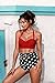 Angerella Women Polka High Waisted Bikinis Swimsuits Swimwear(BKI032-R1-3XL),Red,US12-14=Tag Size 3XL