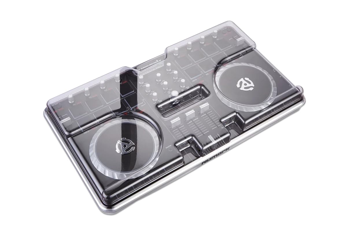 Decksaver Cover for Numark Mixtrack Pro 2 - Super-Durable Polycarbonate Protective lid in Smoked Clear Colour, Made in The UK - The DJs' Choice for Unbeatable Protection
