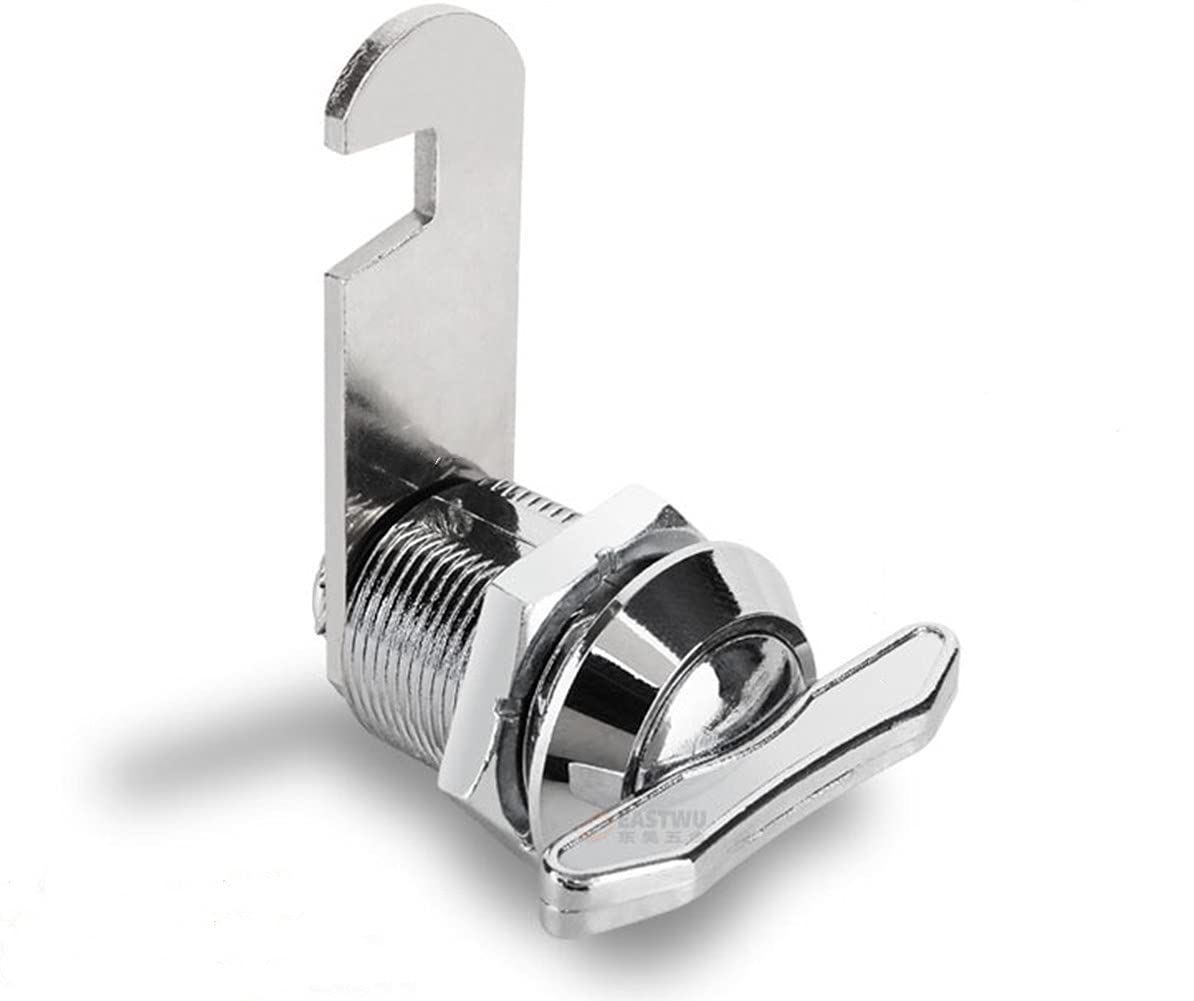 Fydun Keyless Cam Lock, Universal Cam Lock Zinc Alloy Keyless Cam Lock for Mailbox, Showcase, Toolbox, Drawer