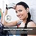 Bluetooth Sport Headphones, Best Wireless Earphones Waterproof Earbuds Sweatproof HD Stereo Sound Built-in Mic Behind-Ear Hook Heavy Bass Headset for iPhone Android Smartphones
