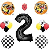 Combined Brands Mickey Mouse Roadster Racer Party Supplies 2nd Birthday Party Balloon Set