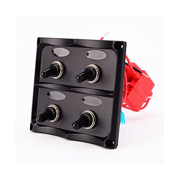 Iztor-Marine-Electric-3-Gang-Led-Toggle-Switch-Panel-With-Cigarette-Power-Socket-for-Boat-truck-and-Rv