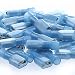 AIRIC 100PCS Blue 16-14 Gauge Nylon Fully Insulated Female Quick Disconnects Spade Wire Crimp Terminal Connectors primary