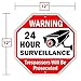 Signs Authority Video Surveillance Signs Outdoor - No Trespassing Signs Private Property - No Trespassing | 12