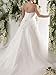 WeddingDazzle Applique Wedding Bridal Long Plus Size Wedding Dresses for Bride