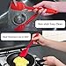 iLOME Silicone Spatula Utensil Set Heat-Resistant Non-Stick Cooking Baking Utensils with Hygienic Solid Coating Spatula Set 10 Pieces(Red)