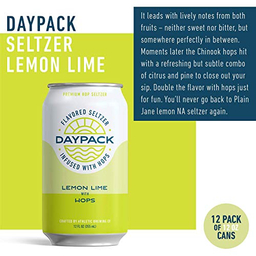 Athletic Brewing Company DayPack Sparkling Water 12Pack of Lemon