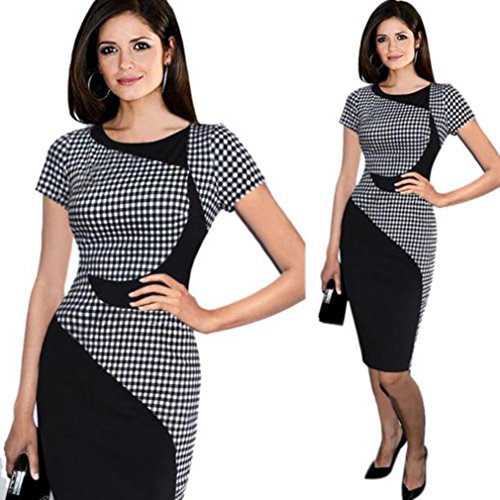 Jushye Clearance!!! Womens Short Sleeve Dress, Ladies Summer Sexy Office Bodycon Dresses