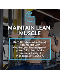 Suplemento para pérdida de peso termogénico RSP Nutrition QuadraLean, energizante natural,...