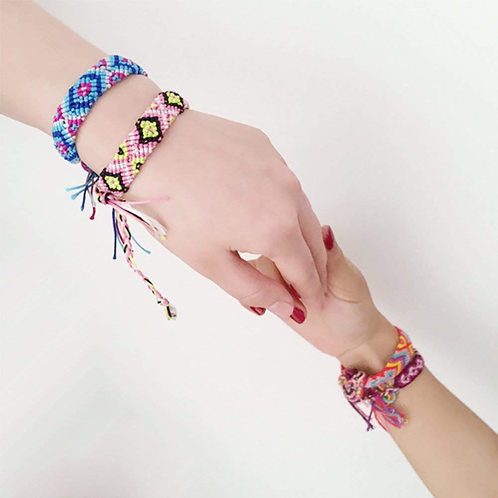 LoveInUSA Braided Bracelets,Nepal Style Friendship Bracelets Woven Bracelets Ankle Bracelets Friendship Souvenir