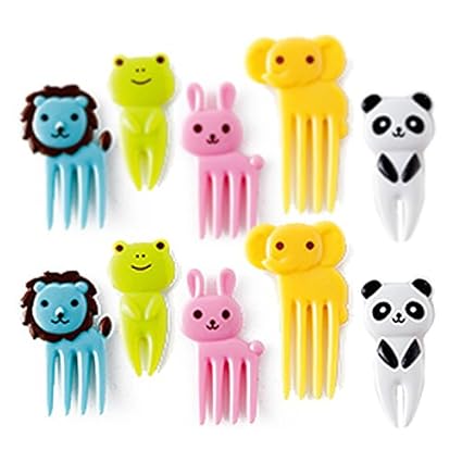 Cutezcute Bento Decoration Box Animals Food Picks And Forks