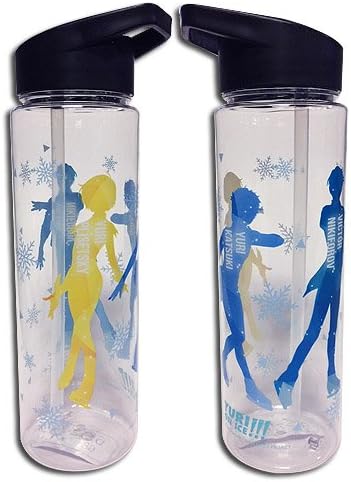 Yuri on Ice: Yuri, Victor, Yurio Dancing Silhouette Water Bottle 22oz