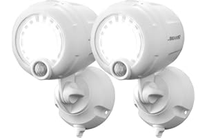 MR BEAMS Beams MB360XT 200 Lumen Wireless Battery Operated Powered Motion Sensing LED Spotlight, 2-Pack, White