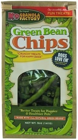 K9 Granola FactoryGreen Bean Chips Dog Treat, 5 oz by K9 Granola Factory