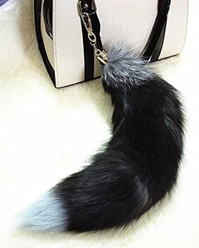 Soft Fluffy Silver Fox Big Dress Up Tail For Cosplay