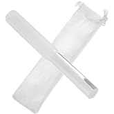 SUPVOX Acrylic Singing Bowl Mallet Buddha Sound Bowl Stick for Meditation and Yoga Smooth Polished Rod with Storage Bag 7.67 X 0.98 X 0.98 in