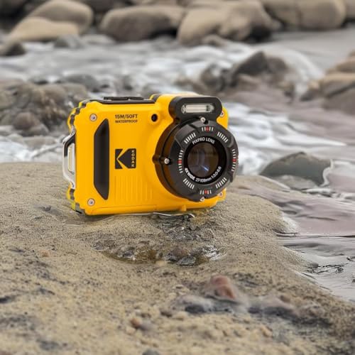 KODAK PIXPRO WPZ2 Rugged Waterproof Shockproof Dustproof WiFi Digital Camera 16MP 4X Optical Zoom 1080P Full HD Video Vlogging Camera 2.7