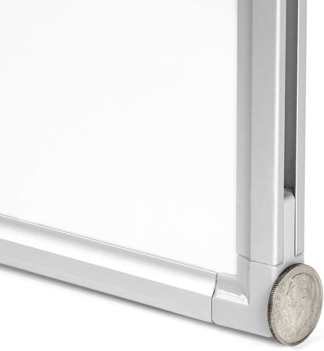 Officeline Ultra-Slim, Lightweight Magnetic Dry Erase Board & Accessories (Includes Whiteboard Pen & Pen Tray, 3 x Magnets & Eraser) (24 x 36 Inch) : Office Products