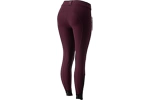 Equinavia Astrid Womens Silicone Knee Patch Breeches | Mid Rise Riding Pants with Phone Pockets