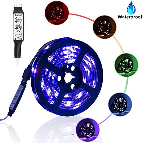 Led Light Strip Battery Powered, XYOP 2M/6.6FT Waterproof Flexible RGB Led Strip Lights, SMD 5050 Led Strip Color Changing Rope Lights, Led Strip Light Kit for Home Outdoor Craft Hobby Light