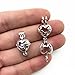 10pcs Love in Heart Pearl Cage Bright Silver Beads Cage Locket Pendant Jewelry Making-for Oyster Pearls, Essential Oil Diffuser, Fun Gifts (Love in Heart)