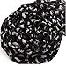 Leegoal Charm Fashion Chiffon Meow Cat Pattern Scarf Wrap for Ladies Girls (Black)