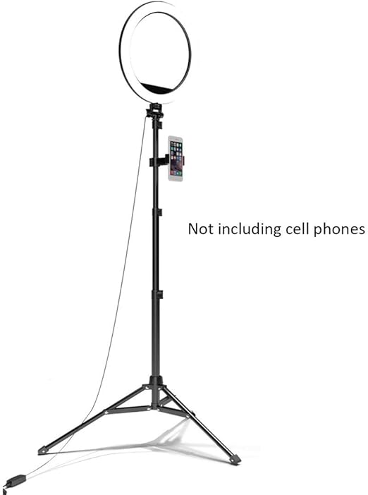 Selfie Ring Light with Tripod Stand and Phone Holder for Live Stream