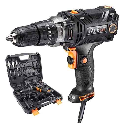 Hammer Drill, TACKLIFE PID04A Corded Drill Driver, 620inlb/70N.m