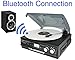 Boytone BT-37B-C Bluetooth 3-Speed Stereo Turntable, Wireless Connect to Devices Speaker(Bluetooth Out Transfer), 2 Built-in Speakers, LCD Display, AM/FM Radio, USB/SD/AUX+ Cassette Player/MP3