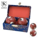 BudK Red Texture Chinese Health Balls