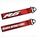 Red Metal Key Chain Tag With Stamp Logo Nylon Rope For Yamaha YZF R6