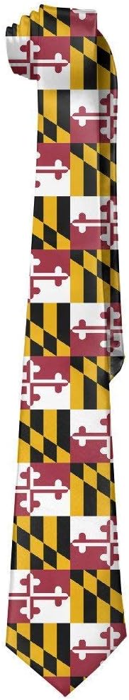 RoRoRo Innovative Maryland Flag Men's Skinny Necktie Tie Neckwear
