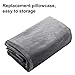 KWLET Pregnancy Pillow C Shaped Cover/Maternity Pillow Case with Double Zippers, Velvet, 57x30 Inch