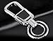 TSD Car Key chain Zinc alloy Handmade Leather Double Ring Keychain-4