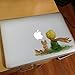 Vati Leaves Removable The Little Prince Vinyl Decal Sticker Skin Art Black for Apple Macbook Pro Air Mac 13