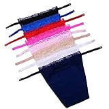 Flyou 8pcs Lady Lace Clip-on Mock Camisole Bra Insert Overlay Modesty Panel vest