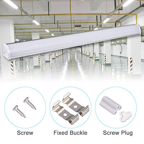 LED Feuchtraumleuchte 30W 60CM Led Röhre Leuchte Neutralweiß 6000K, IP65 Wasserdicht LED Deckenleuchte für Garage… – Bild 5