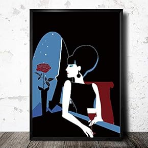 Framed Canvas Wall Art for Living Room, Bedroom Fashion Lady Canvas Prints for Home Decoration Ready to Hang - 16x24 inches